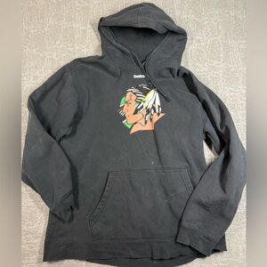 Vtg Reebok North Dakota Fighting Sioux Hockey Sweatshirt Mens Read Below